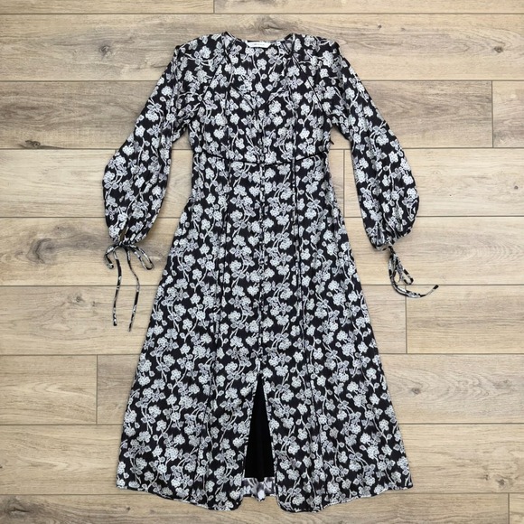Rebecca Taylor Dresses & Skirts - Rebecca Taylor Alicia Floral Midi Dress Long Sleeve Lined Boho Pockets‎